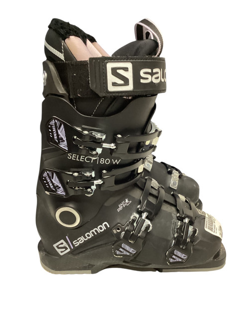 Vist Large View of Product Image Which is Used Salomon SELECT 80 PRO Womens DH Ski Boot Black 230 MP - J05 - W06