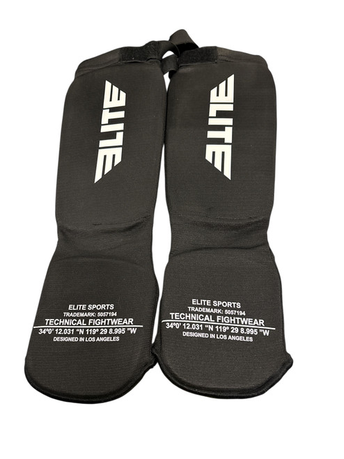 Vist Large View of Product Image Which is Used Martial Arts Shin Pads Black LG