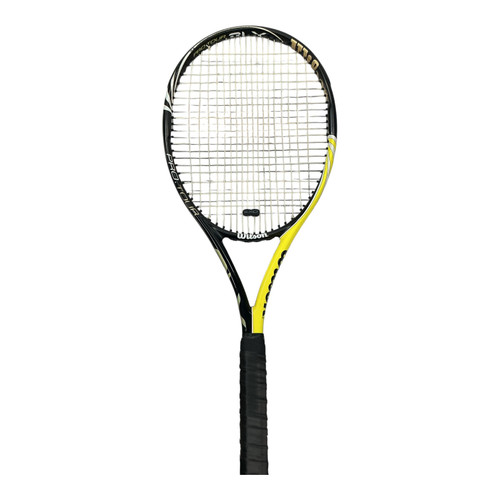 Vist Large View of Product Image Which is Used Wilson BLX PRO.TOUR Adult Tennis Racquet Black 4 3/8"