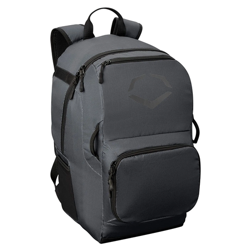 Vist Large View of Product Image Which is New Evoshield SRZ-1 Baseball and Softball Backpack- Charcoal