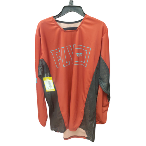 Vist Large View of Product Image Which is Used Fly Racing Motocross Adult Top Black Small