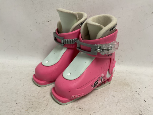 Vist Large View of Product Image Which is Used Roces IDEA UP 160-185 Girls DH Ski Boot Pink 160 MP - Y09