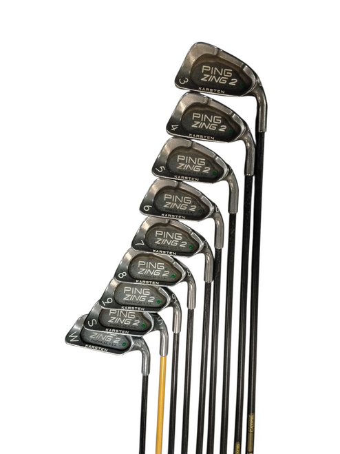 Vist Large View of Product Image Which is Used Ping ZING 2 GREEN DOT Mens Iron Set RH 3I-SW