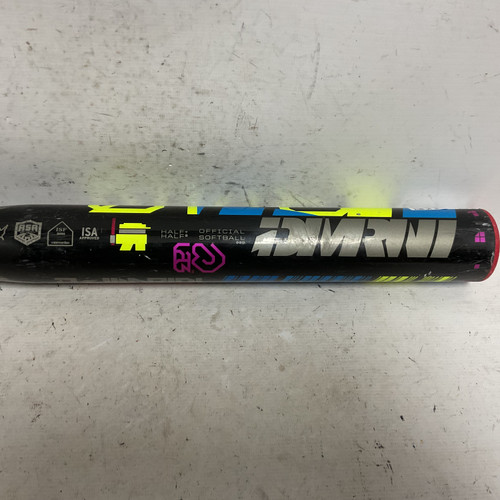 Vist Large View of Product Image Which is Used Demarini One ONE14 Slowpitch Bat Black And Optic Yellow 34"