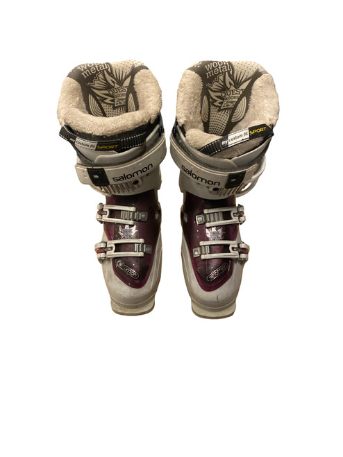 Vist Large View of Product Image Which is Used Salomon ENERGIZER 55 Womens DH Ski Boot White 240 MP - J06 - W07