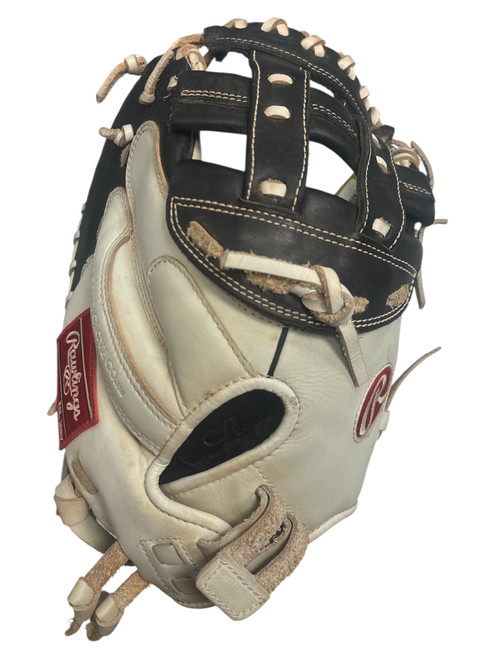 Vist Large View of Product Image Which is Used Rawlings GG ELITE BB/SB Catchers RH Throw White 33"