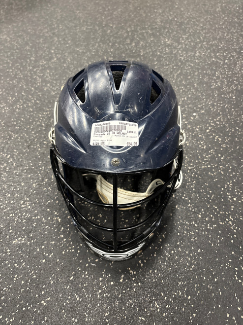 Vist Large View of Product Image Which is Used Cascade CS JR HELMET Lacrosse Helmet Navy Blue One Size
