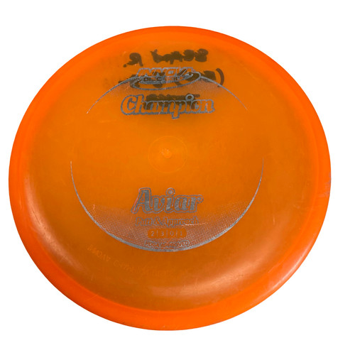 Vist Large View of Product Image Which is Used Innova C AVIAR Disc Golf Putter Orange