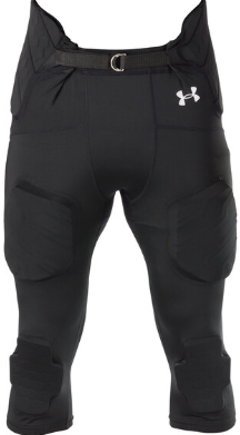 Vist Large View of Product Image Which is Used Under Armour Adult FB Integrated Pants Black SM