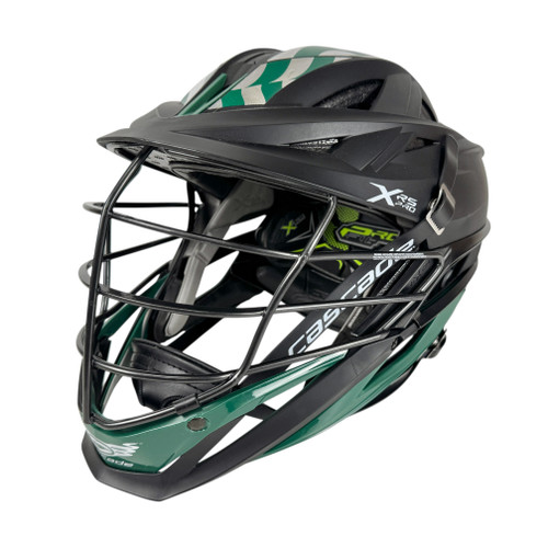 Vist Large View of Product Image Which is Used Cascade XRS PRO Lacrosse Helmet Black One Size Fits Most