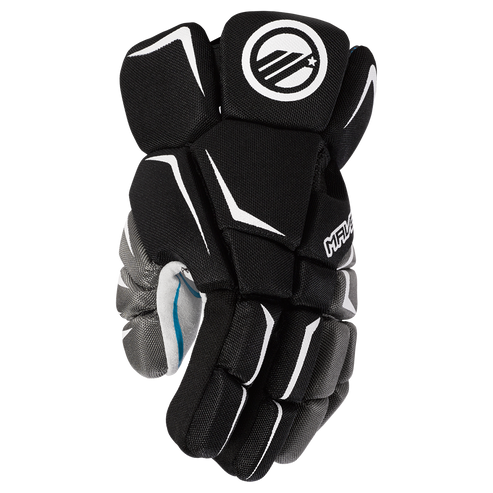Vist Large View of Product Image Which is New Maverik CHARGER GLOVE Lacrosse Gloves Mens Black LG