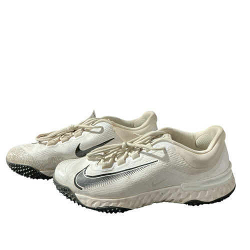 Vist Large View of Product Image Which is Used Nike RENEW BB/SB Cleats White Senior 11