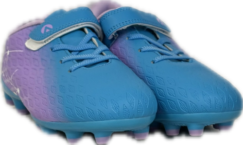 Vist Large View of Product Image Which is Used Soccer Cleats Purple And Turquoise Senior 5.5