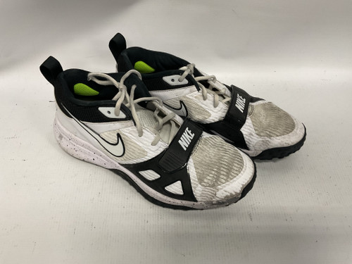 Vist Large View of Product Image Which is Used Nike BB/SB Cleats White Youth 09.5