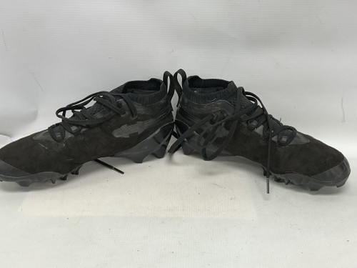Vist Large View of Product Image Which is Used Under Armour Adult FB Cleats Black Senior 6