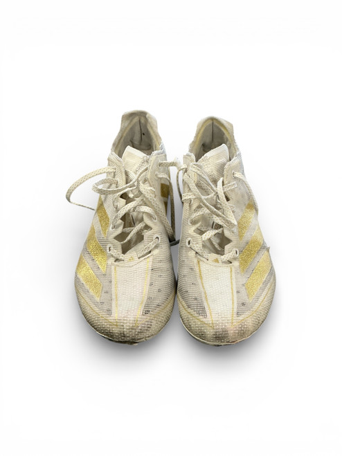 Vist Large View of Product Image Which is Used Adidas Adult FB Cleats White Senior 8