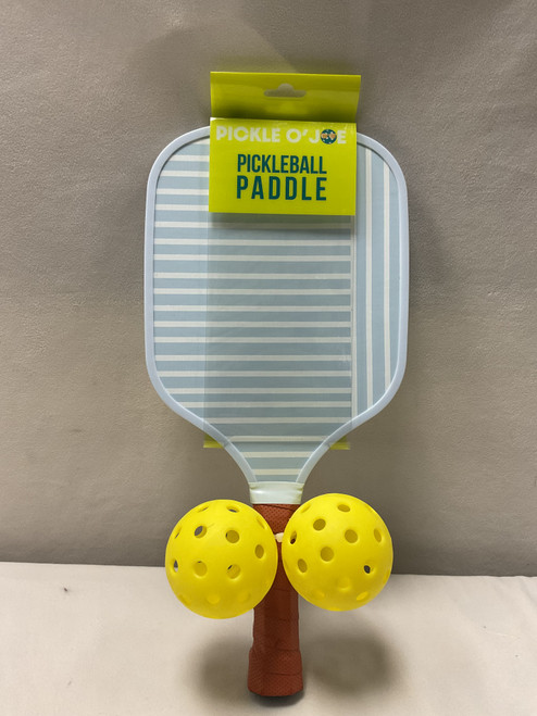 Vist Large View of Product Image Which is Used PICKLE O JOE PADDLE 2 BALLS Pickleball Racquet Royal Blue