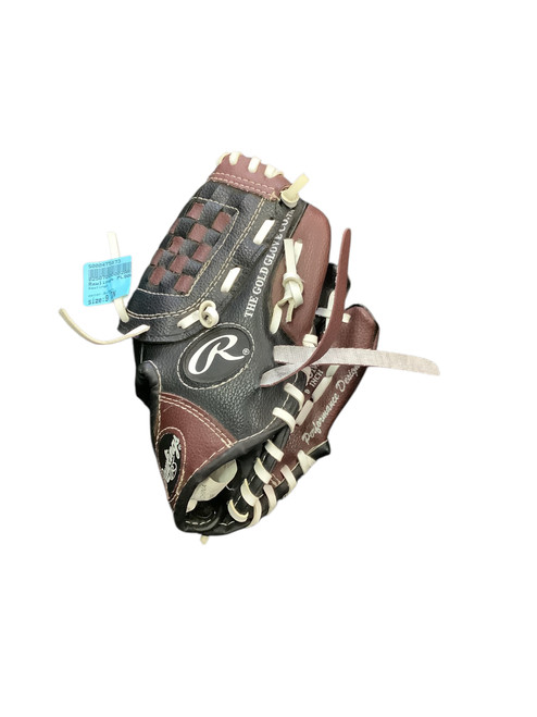 Vist Large View of Product Image Which is Used Rawlings PL90MB BB/SB Glove RH Throw Brown 9"