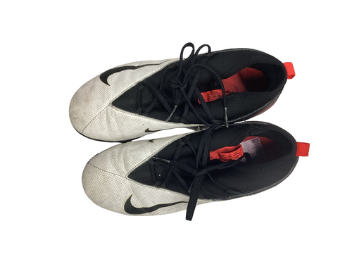 Vist Large View of Product Image Which is Used Nike PHANTOM SN Soccer Indoor Shoes Black And White Junior 04.5
