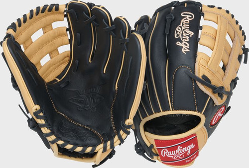 Vist Large View of Product Image Which is New Rawlings Select Pro Lite Tatis 11" RH Throw Baseball Glove Black/Tan