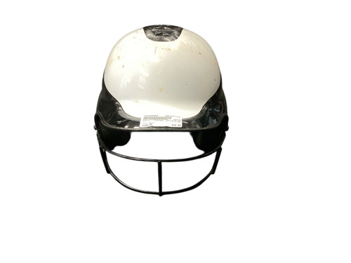 Vist Large View of Product Image Which is Used RIP-IT SOFTBALL BATTING HELMET Batting Helmet w/Mask White One Size