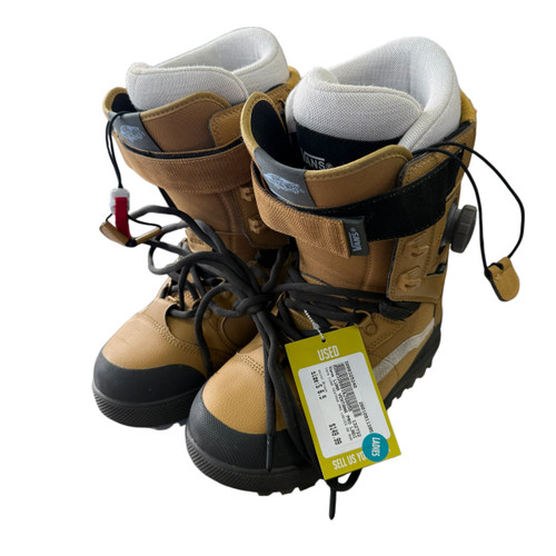 Vist Large View of Product Image Which is Used Vans LUNA VENTANA PRO LADIES SB BOOTS Womens Snowboard Boots Brown Senior 6.5