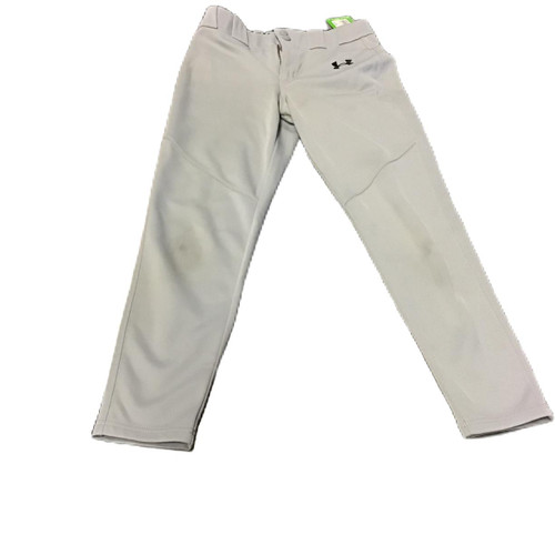 Vist Large View of Product Image Which is Used Under Armour 1374381 BB/SB Pant Boys Grey MD