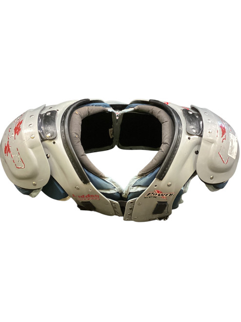 Vist Large View of Product Image Which is Used Riddell POWER FB Shoulder Pads Grey LG