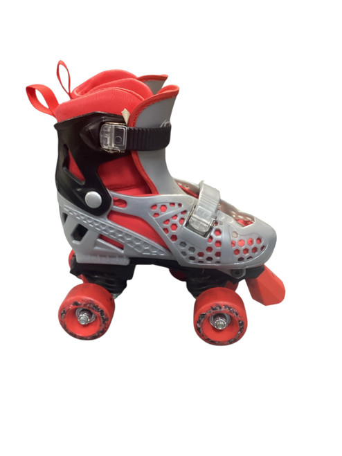 Vist Large View of Product Image Which is Used TRACKSTAR ADJ SKATES 12-2 Child Roller Quad Skates Grey Adjustable