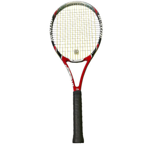 Vist Large View of Product Image Which is Used Dunlop 100 AEROGEL 4D Adult Tennis Racquet Red 4 3/8"