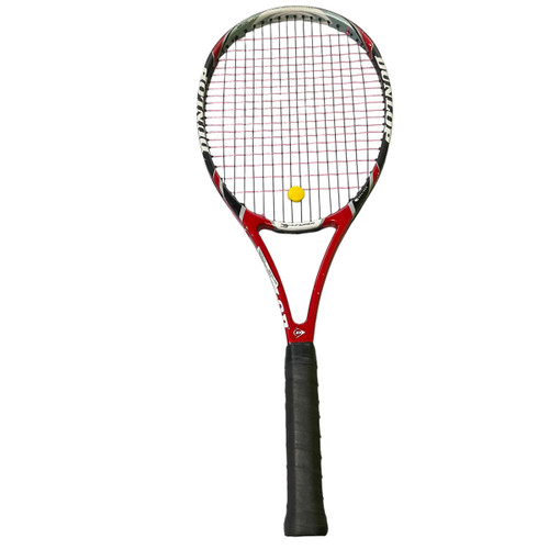 Vist Large View of Product Image Which is Used Dunlop 100 AEROGEL 4D Adult Tennis Racquet Red 4 3/8"