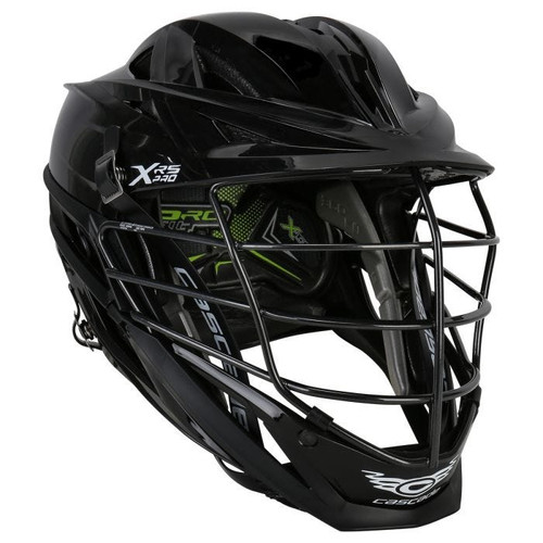 Vist Large View of Product Image Which is New XRS Pro Yth Blk/Wht Lacrosse Helmet