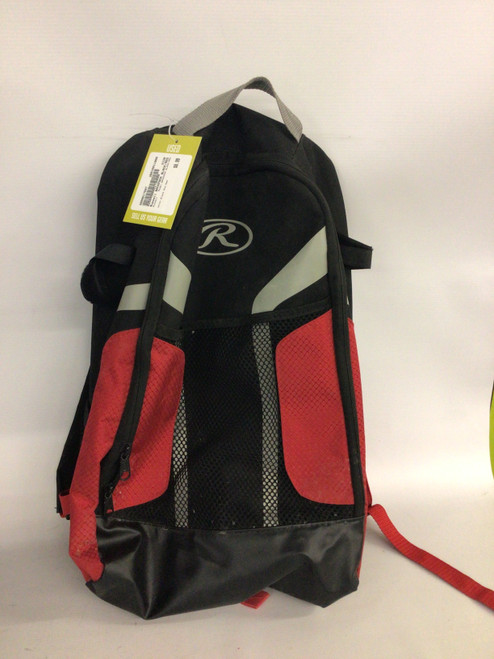Vist Large View of Product Image Which is Used Russell BACKPACK BLACK/RED BB/SB Player Backpack Black And Red