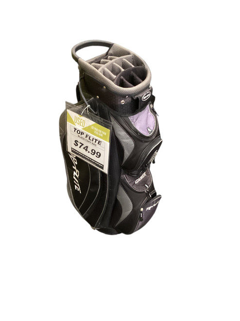 Vist Large View of Product Image Which is Used Top Flite BLACK CART BAG Mens Cart Bag Black