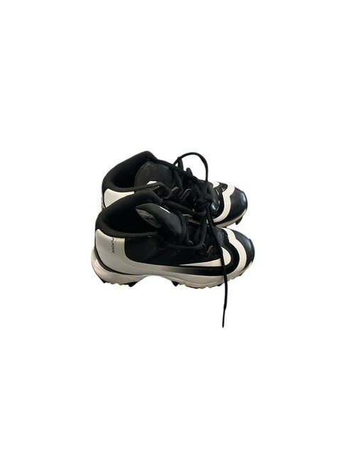 Vist Large View of Product Image Which is Used Nike BB CLEATS BB/SB Cleats Black And White Youth 10.5