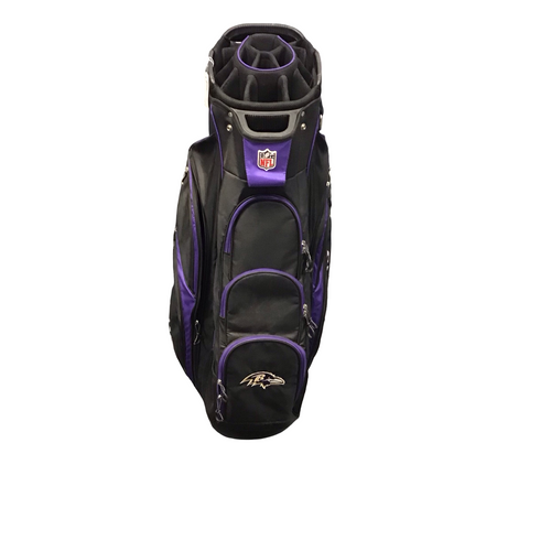 Vist Large View of Product Image Which is Used Datrek BALTIMORE RAVENS Mens Cart Bag Black And Purple