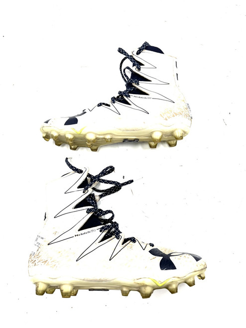 Vist Large View of Product Image Which is Used Under Armour LAX Cleats Mens White Senior 9.5
