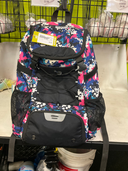 Vist Large View of Product Image Which is Used BASEBALL BACKPACK BB/SB Player Backpack Black