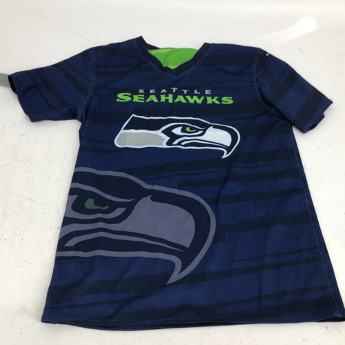 Vist Large View of Product Image Which is Used SEATTLE SEAHAWKS 2 SIDED YOUTH JERSEY S.S. Spirit Wear Y LG