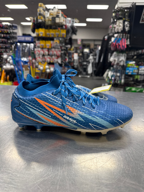 Vist Large View of Product Image Which is Used Brava Soccer Cleats Royal Blue Senior 11