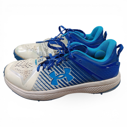 Vist Large View of Product Image Which is Used Under Armour YARD MID BB/SB Cleats Royal Blue Senior 7.5