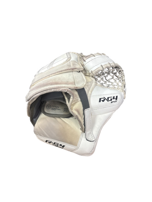 Vist Large View of Product Image Which is Used Warrior R/64 INT Senior Goalie Catcher White