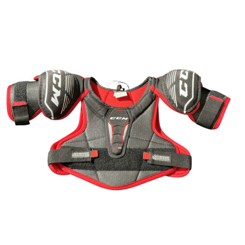 Vist Large View of Product Image Which is Used CCM FT 350 Junior Shoulder Pads MD