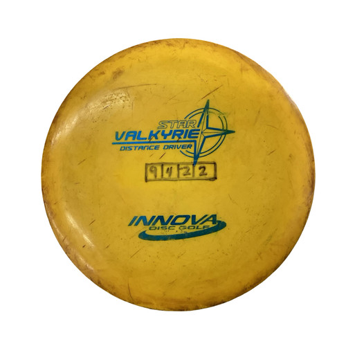 Vist Large View of Product Image Which is Used Innova STAR VALKYRIE Disc Golf Driver Yellow
