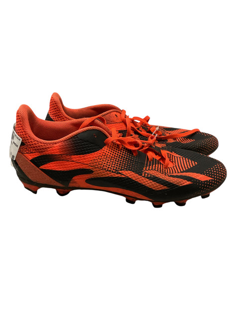 Vist Large View of Product Image Which is Used Adidas Soccer Cleats Black And Orange Senior 11