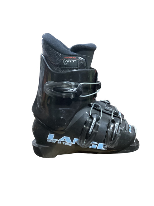 Vist Large View of Product Image Which is Used Lange COMP 50 TEAM Boys DH Ski Boot Black 195 MP - Y13