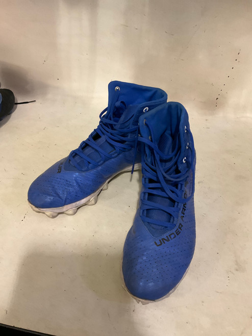 Vist Large View of Product Image Which is Used Under Armour Adult FB Cleats Royal Blue Senior 11.5