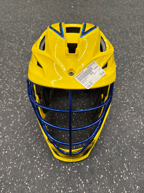 Vist Large View of Product Image Which is Used Cascade S - CRABS Lacrosse Helmet Yellow One Size