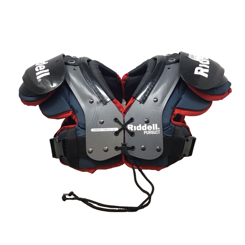 Vist Large View of Product Image Which is Used Riddell PURSUIT YTH FB Shoulder Pads Black SM