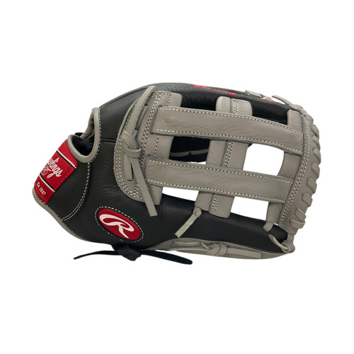 Vist Large View of Product Image Which is Used Rawlings WRS125HBGG BB/SB Glove RH Throw Black 12 1/2"